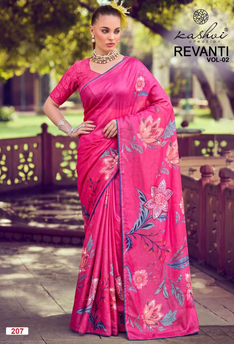 Revanti Vol 2 By Kashvi Tesla Digital Printed Saree 
